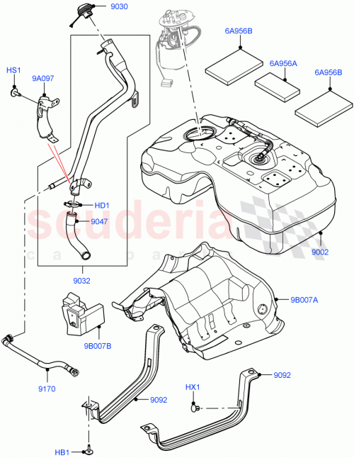 Part Diagram for Land Rover LR139403