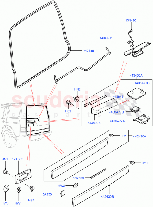 Part Diagram for Land Rover LR015457
