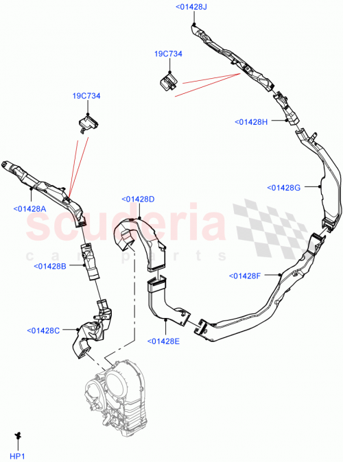 Part Diagram for Land Rover LR153638