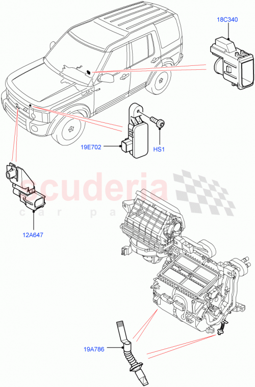 Part Diagram for Land Rover LR034133