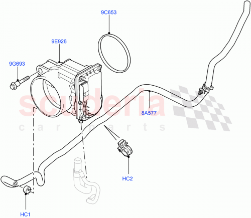 Part Diagram for Land Rover LR010814