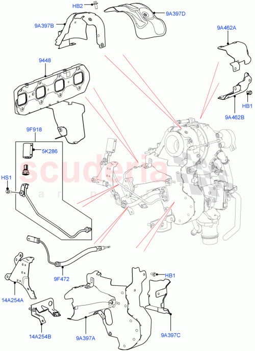 Part Diagram for Land Rover LR081623