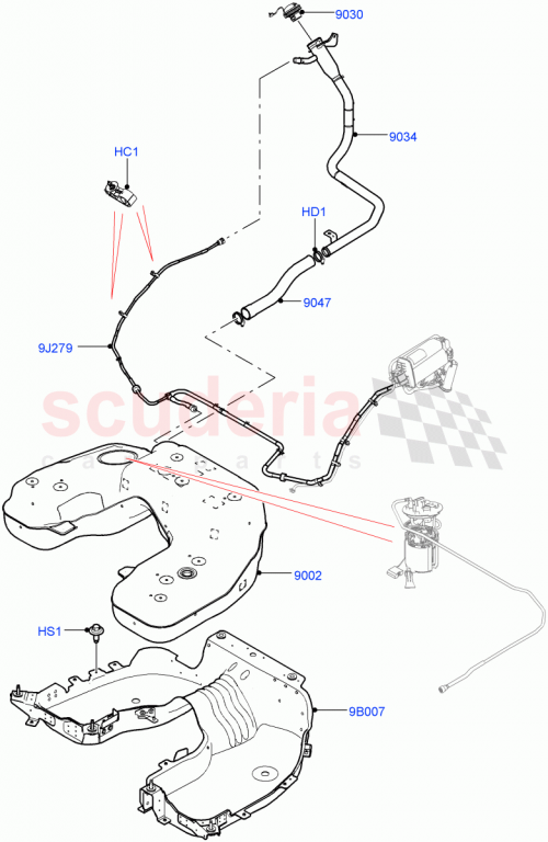 Part Diagram for Land Rover LR143384