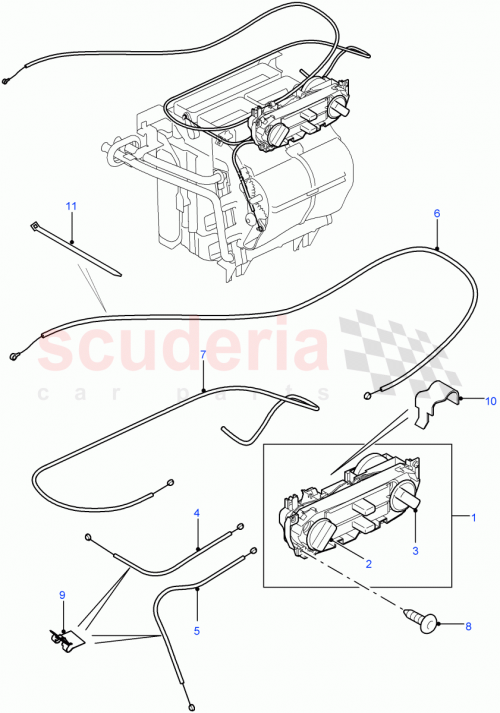 Part Diagram for Land Rover JFF500100