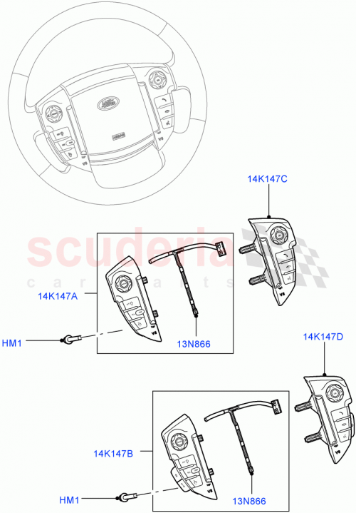 Part Diagram for Land Rover LR015128