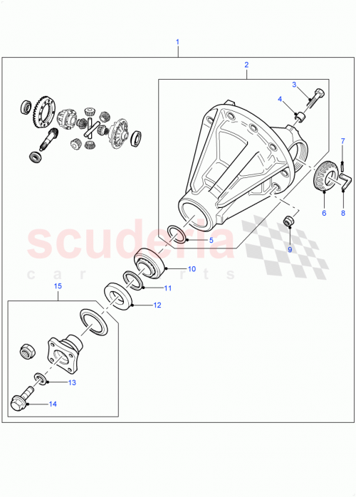 Part Diagram for Land Rover BH116136