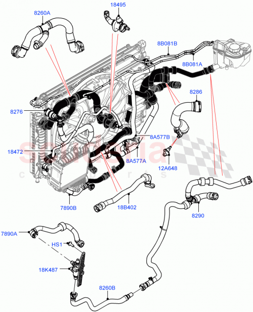 Part Diagram for Land Rover LR116640