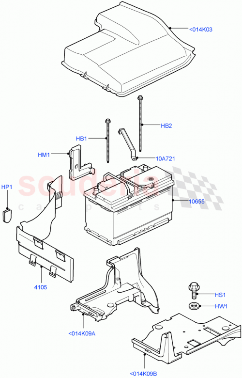 Part Diagram for Land Rover DWM500021