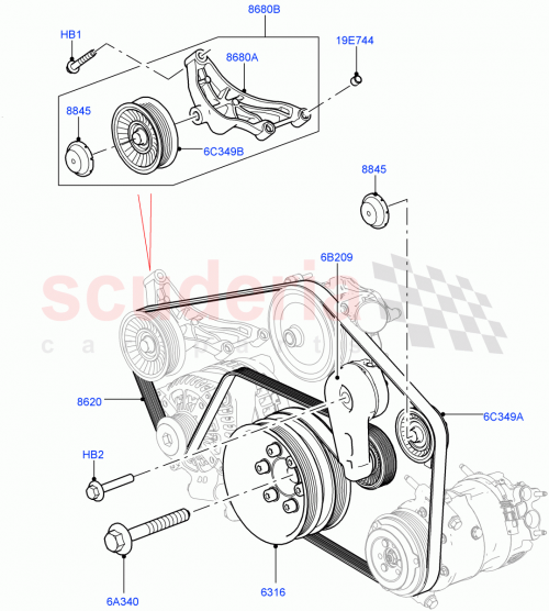 Part Diagram for Land Rover PYU500020