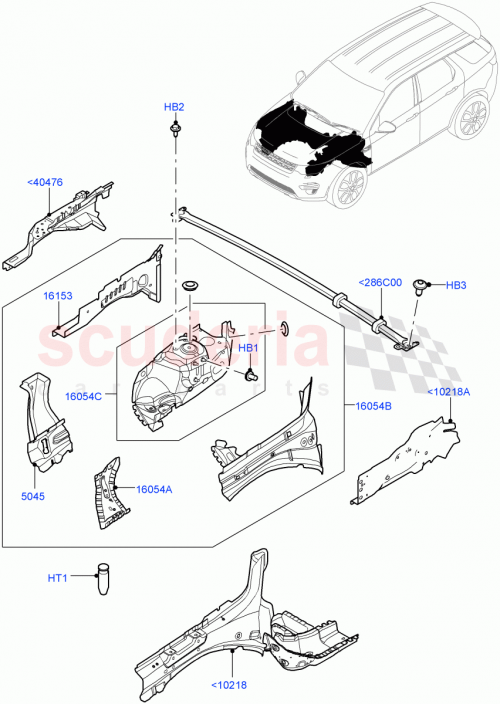 Part Diagram for Land Rover LR061483