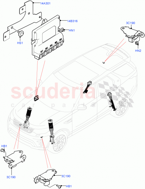 Part Diagram for Land Rover LR105420