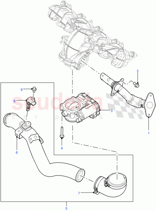 Part Diagram for Land Rover LR030033