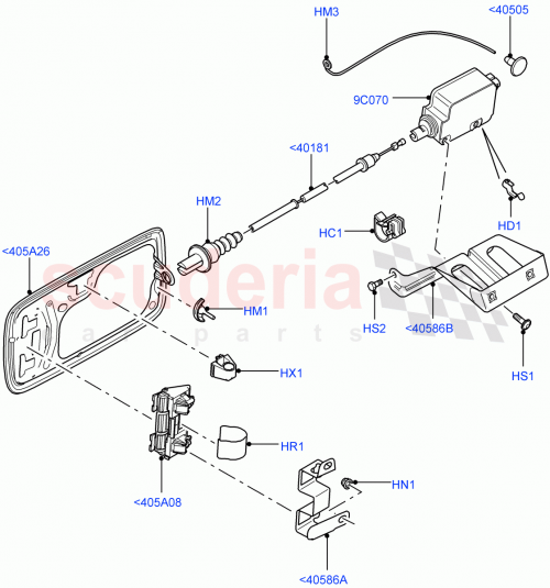 Part Diagram for Land Rover AYH500250
