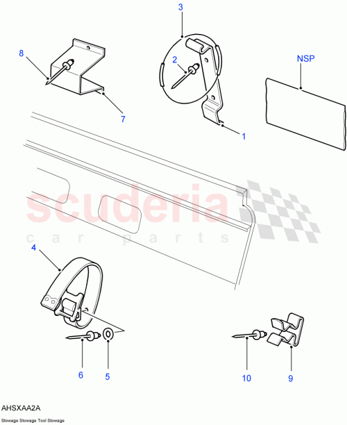 Part Diagram for Land Rover MWC2145