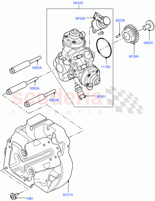 Part Diagram for Land Rover LR022762