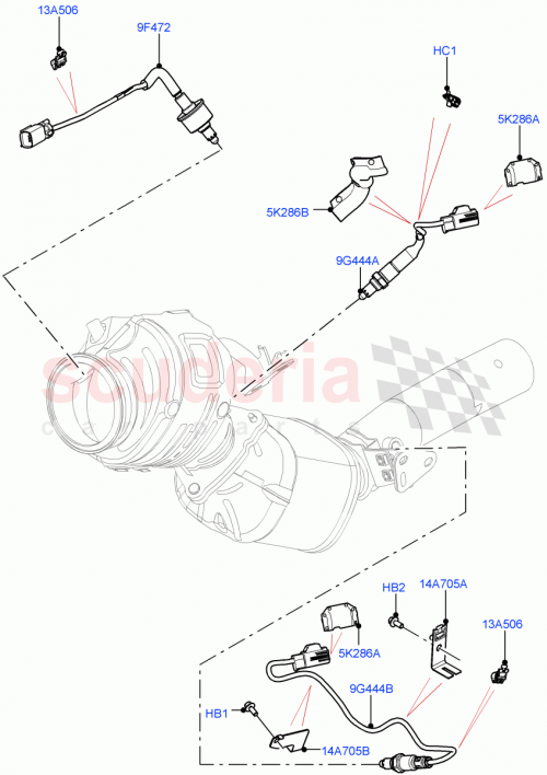 Part Diagram for Land Rover LR141652