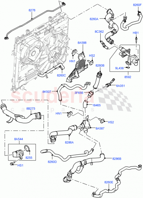 Part Diagram for Land Rover LR121833