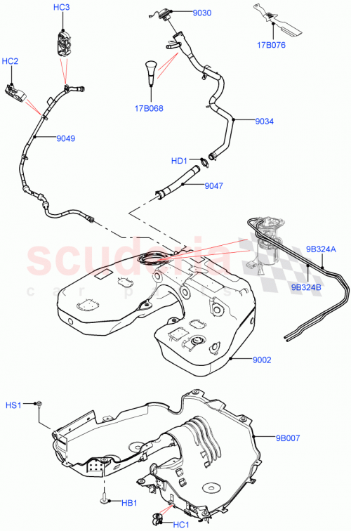 Part Diagram for Land Rover LR091651