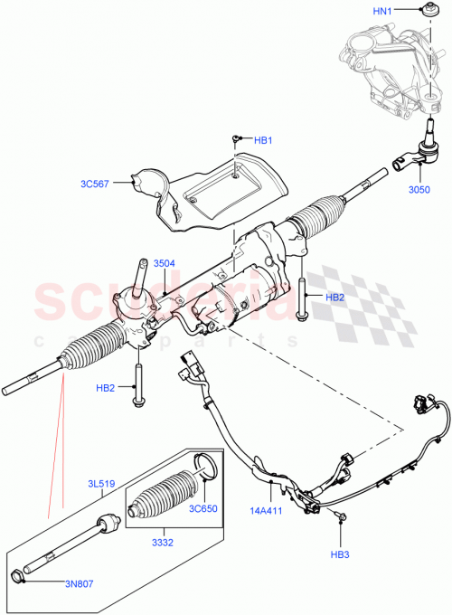 Part Diagram for Land Rover LR112921