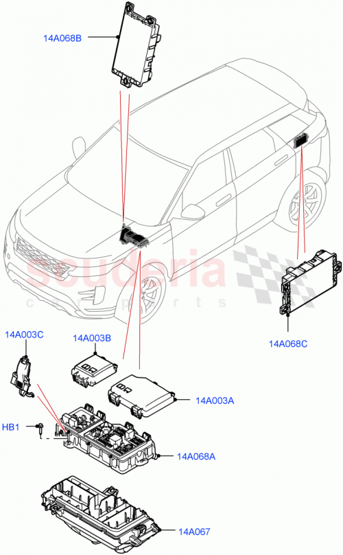 Part Diagram for Land Rover LR140707