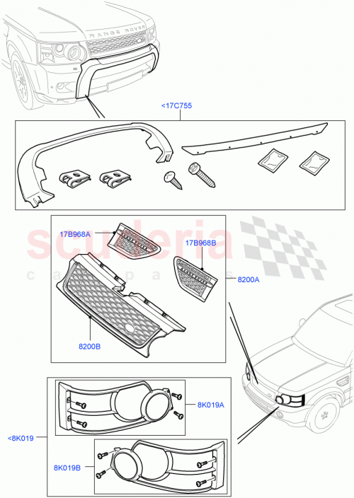 Part Diagram for Land Rover VPLSP0010
