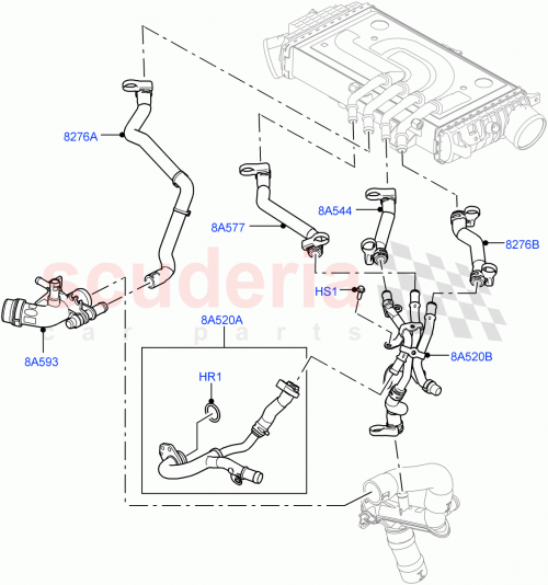 Part Diagram for Land Rover LR125617