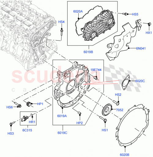 Part Diagram for Land Rover LR141280