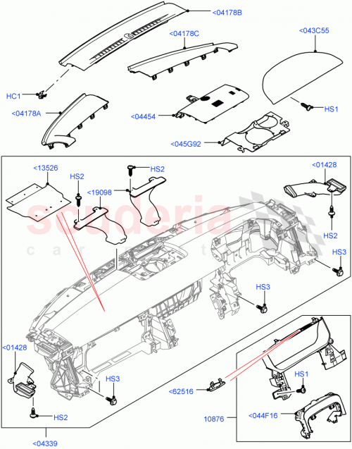 Part Diagram for Land Rover LR110732