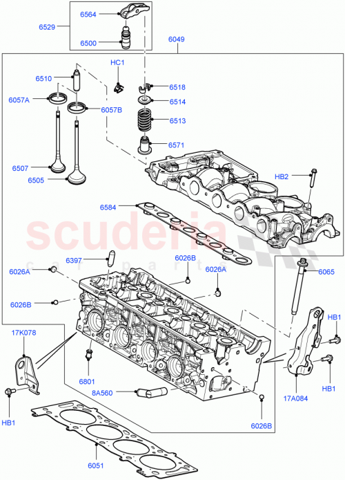 Part Diagram for Land Rover LR001222