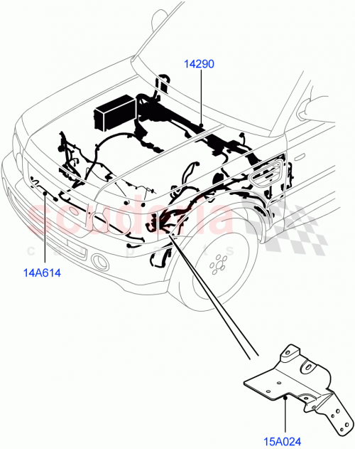 Part Diagram for Land Rover LR030455