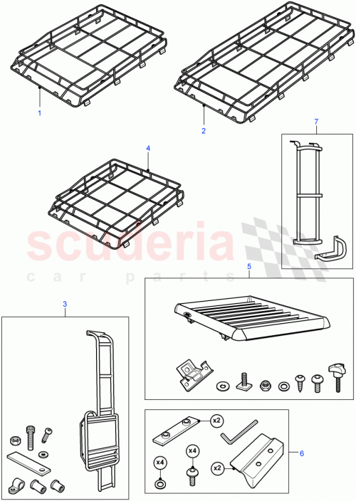 Part Diagram for Land Rover LR004100