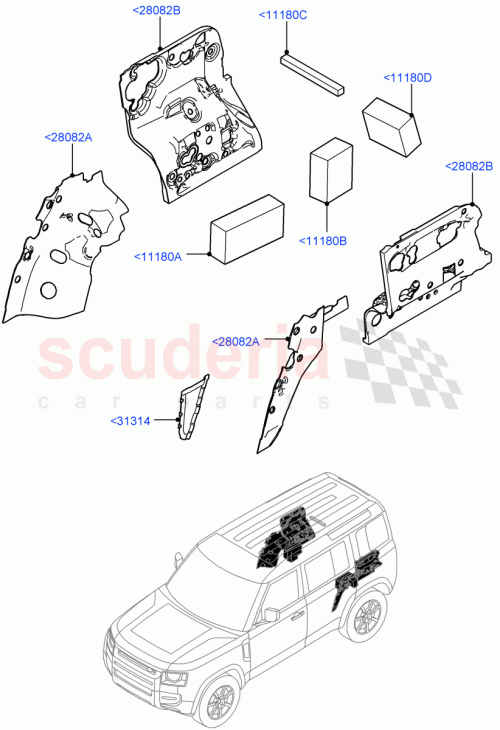 Part Diagram for Land Rover LR173136