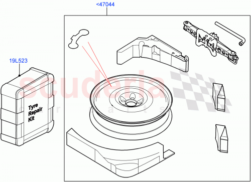 Part Diagram for Land Rover VPLZW0128