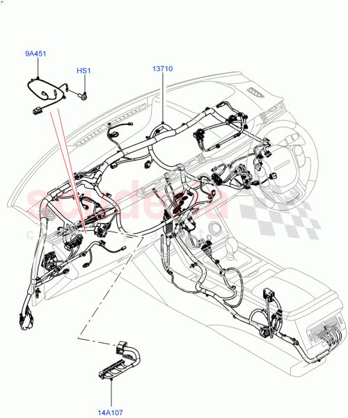 Part Diagram for Land Rover LR174714