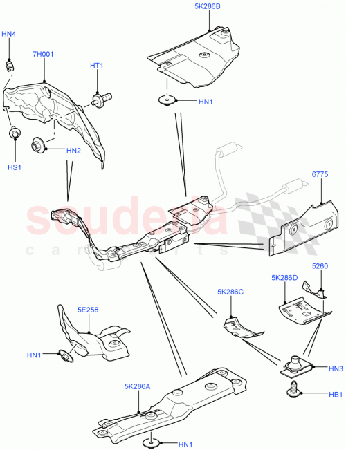 Part Diagram for Land Rover LR060755