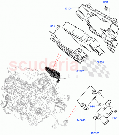 Part Diagram for Land Rover LR115148