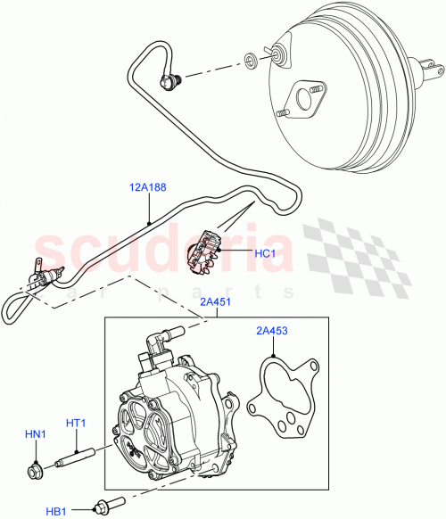 Part Diagram for Land Rover LR016308