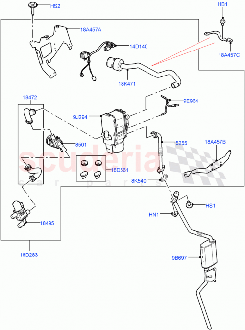 Part Diagram for Land Rover LR130863