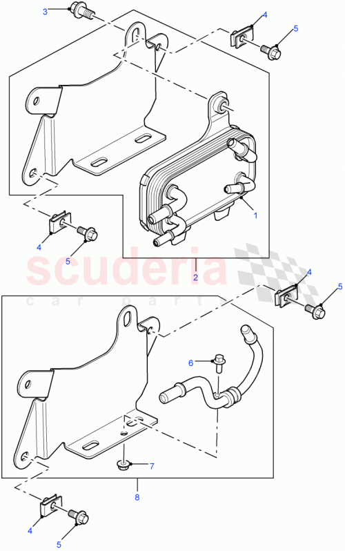 Part Diagram for Land Rover PIB500180