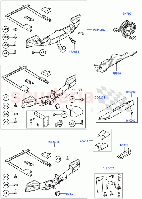 Part Diagram for Land Rover VPLGT0097