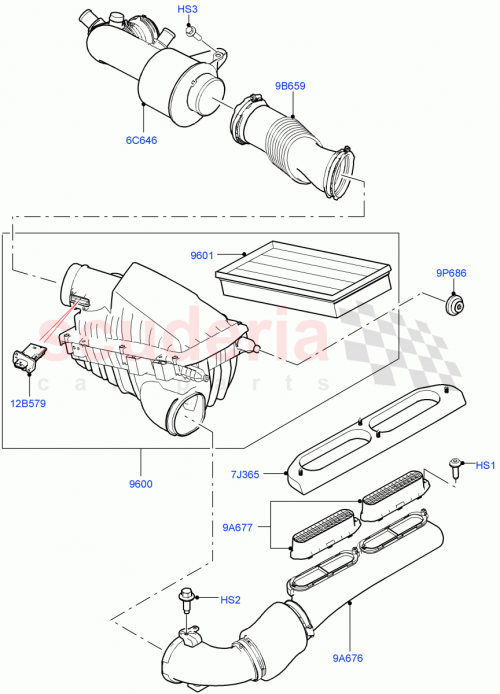 Part Diagram for Land Rover LR100560