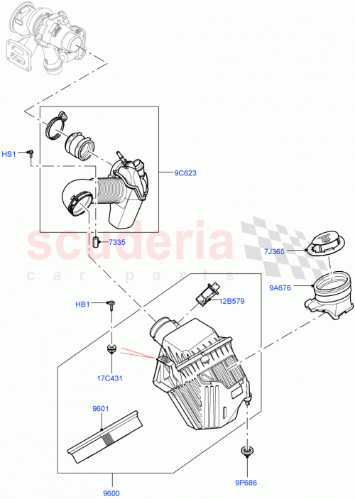 Part Diagram for Land Rover LR125460