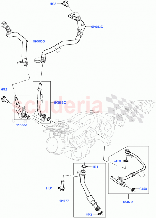 Part Diagram for Land Rover LR123080