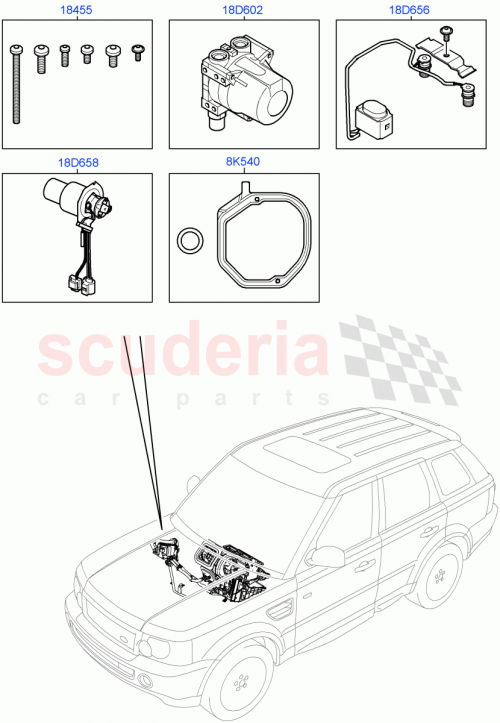 Part Diagram for Land Rover LR004235