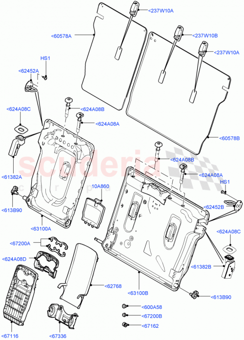 Part Diagram for Land Rover LR128422