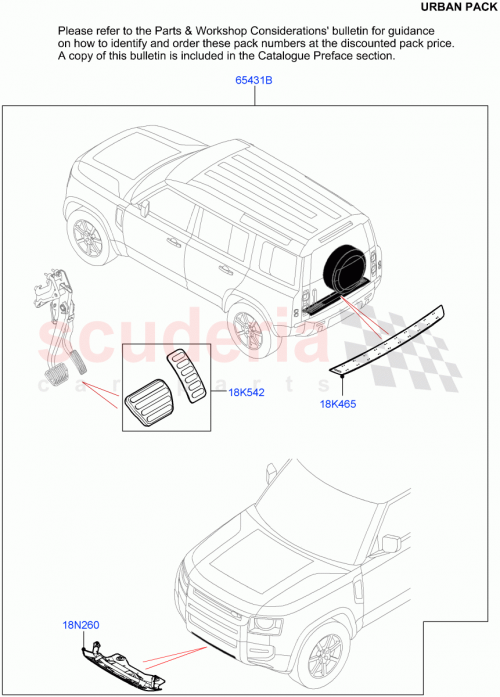 Part Diagram for Land Rover VPLE90URB01