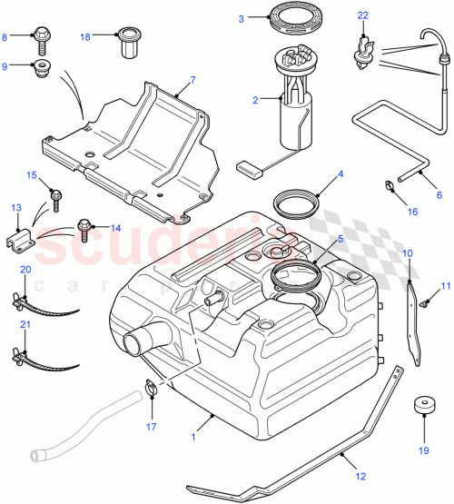 Part Diagram for Land Rover WFE501390