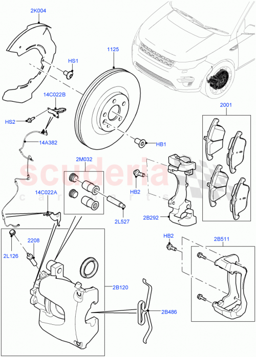 Part Diagram for Land Rover LR121267