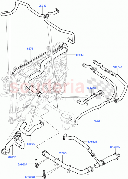 Part Diagram for Land Rover LR057611