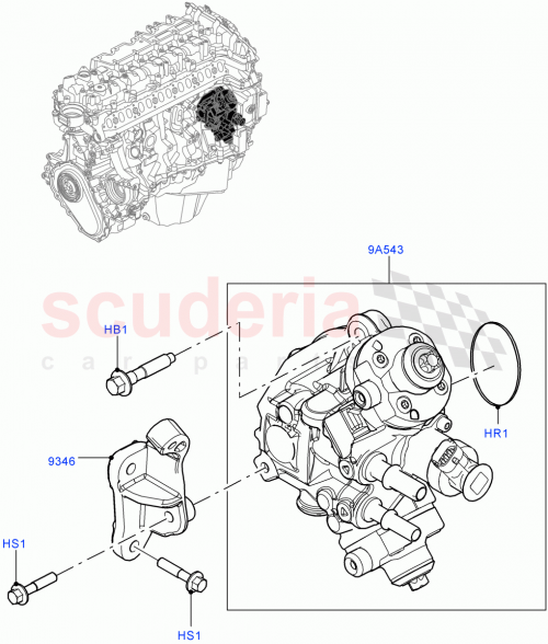 Part Diagram for Land Rover LR125530